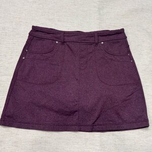 Athleta Women’s Bettona Classic Skort Heathered Plum Purple Medium Athleisure